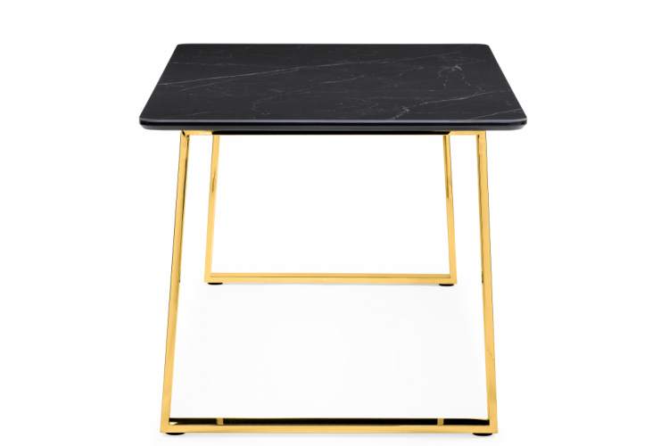 Керамический стол Селена 2 180х90 черный мрамор / золото-3