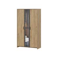 Шкаф Taika дуб золотой / камень темный