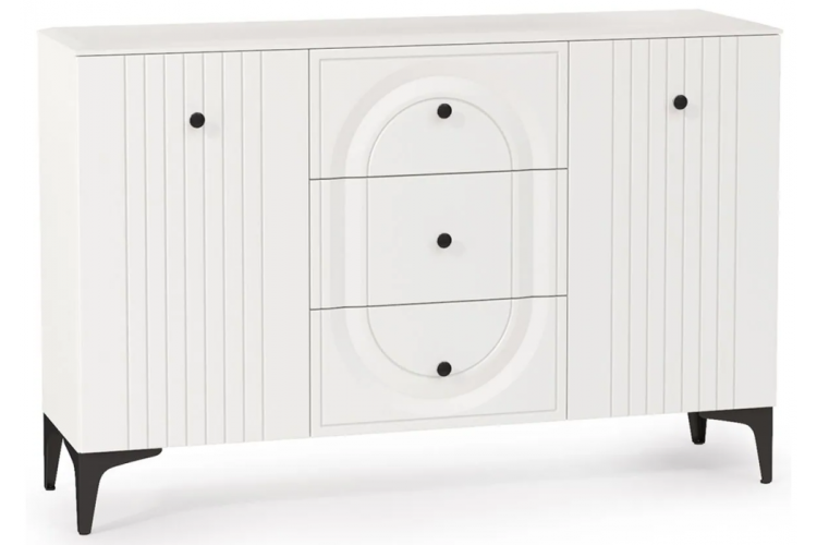 Комод Вестра 13.309 белый pe шагрень / белая шагрень