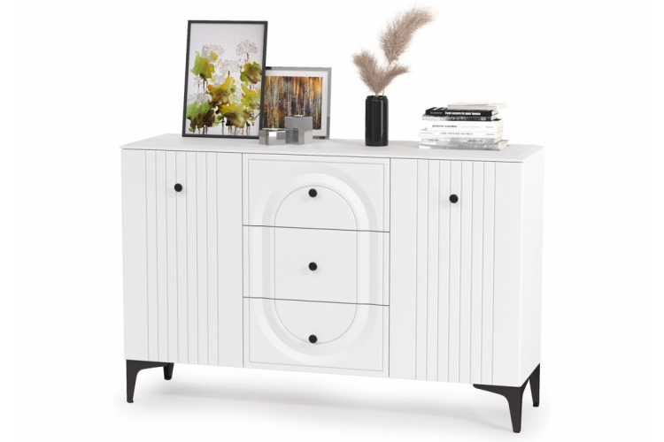 Комод Вестра 13.309 белый pe шагрень / белая шагрень-1