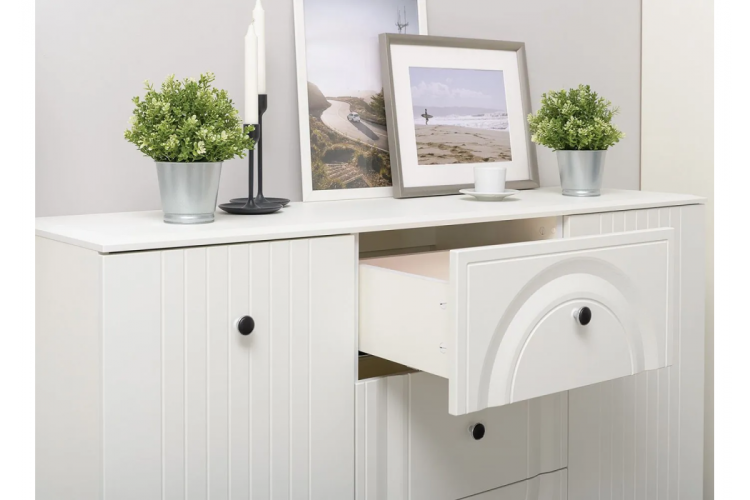 Комод Вестра 13.309 белый pe шагрень / белая шагрень-6