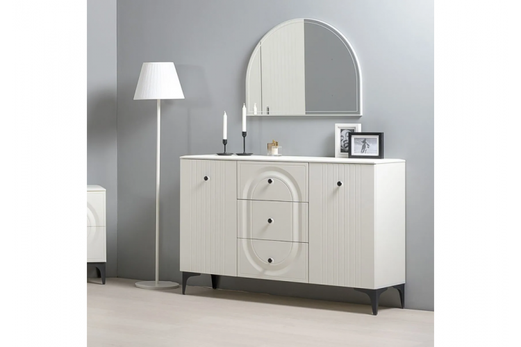 Комод Вестра 13.309 белый pe шагрень / белая шагрень-7