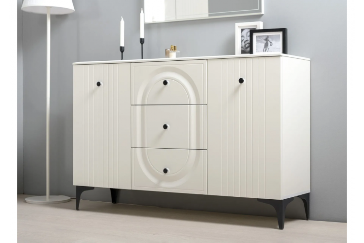 Комод Вестра 13.309 белый pe шагрень / белая шагрень-8