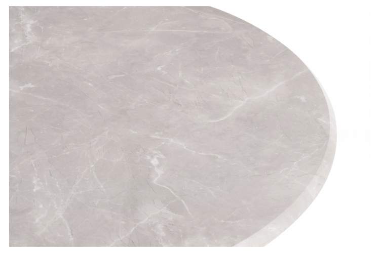 Стол деревянный Абилин 100 мрамор светло-серый / черный матовый-4