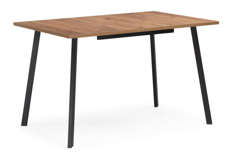 Стол деревянный Кортни 117 (157) x 77 дуб крафт золотой / черный матовый