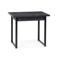 Стол деревянный Форли 90(150)х67 файерстоун / черный матовый