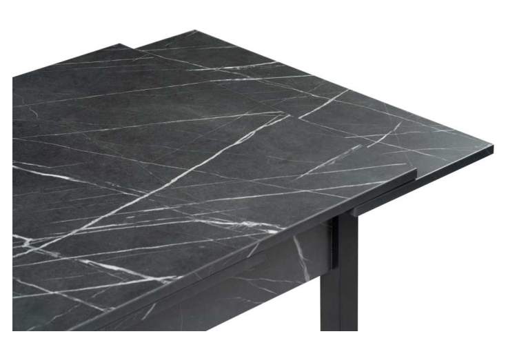 Стол деревянный Форли 90(150)х67 файерстоун / черный матовый-4