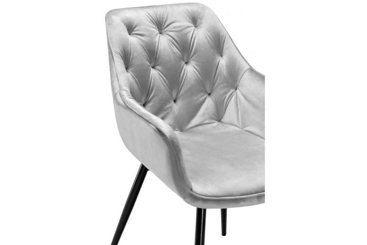 Стул на металлокаркасе Remo light gray-5