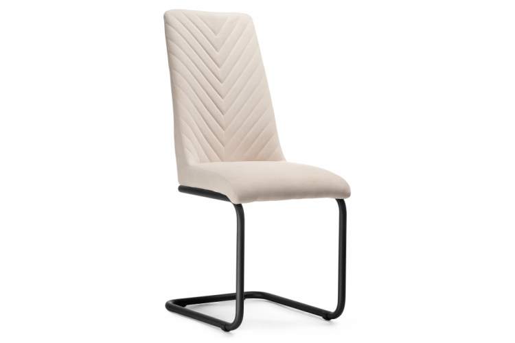Стул на металлокаркасе Лулла бежевый / черный