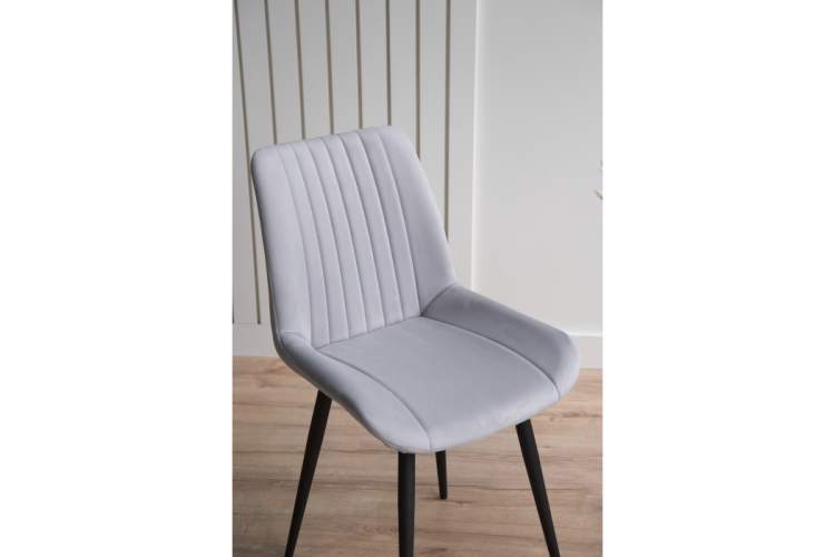 Стул на металлокаркасе Седа светло-серый (zd 960) / черный np-6