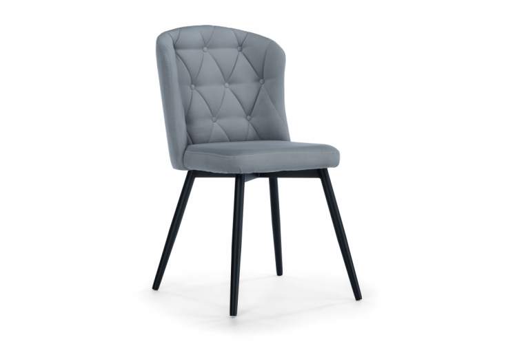 Стул на металлокаркасе Алиссум светло-серый / черный