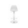 Барный стул Soft white / chrome