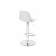 Барный стул Soft white / chrome
