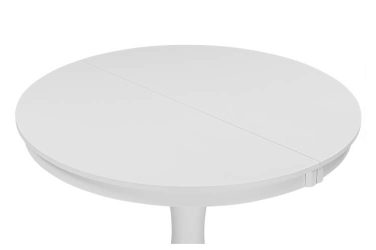 Стол деревянный Амадей 90(130)x90 белый матовый-7