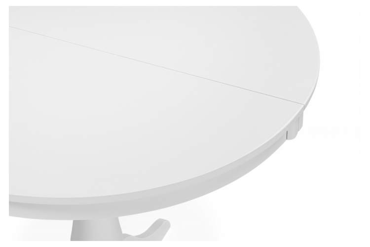 Стол деревянный Амадей 90(130)x90 белый матовый-8