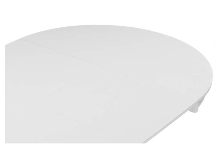 Стол деревянный Амадей 90(130)x90 белый матовый-10