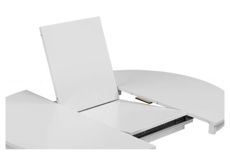 Стол деревянный Амадей 90(130)x90 белый матовый-9