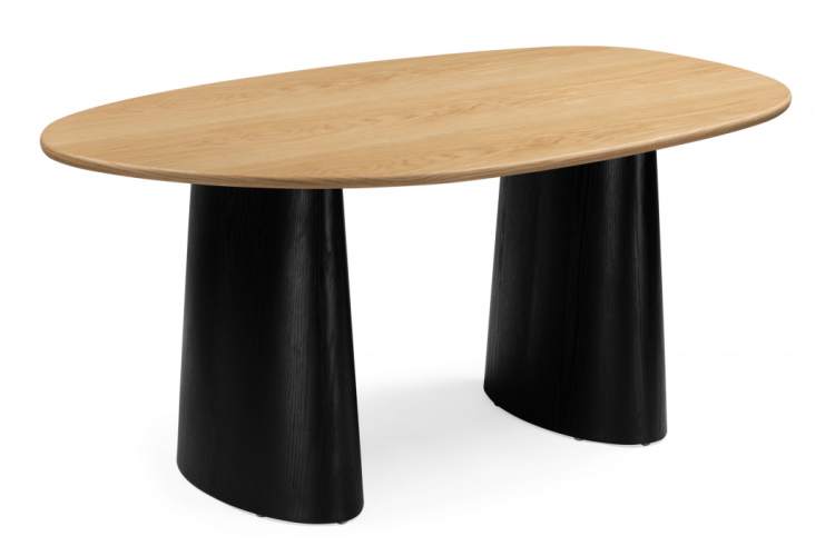 Стол деревянный Ares дуб / черный