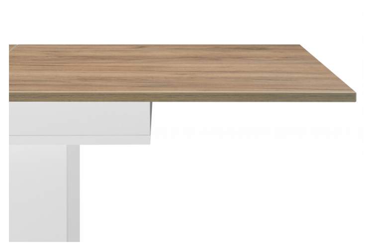 Стол деревянный Carla белый / крафт золотой-8