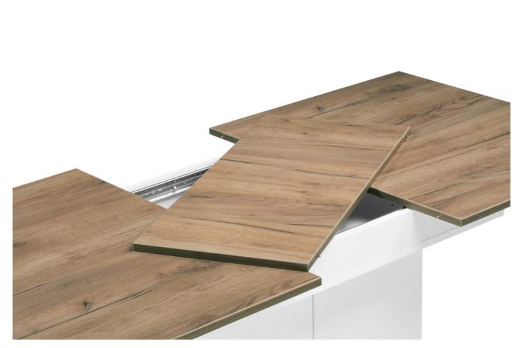 Стол деревянный Carla белый / крафт золотой-10