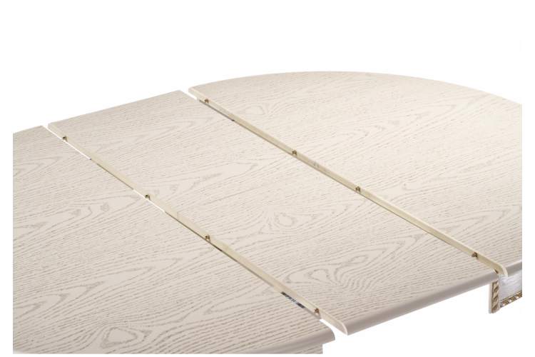 Стол деревянный Павия 100 крем / золотая патина-5