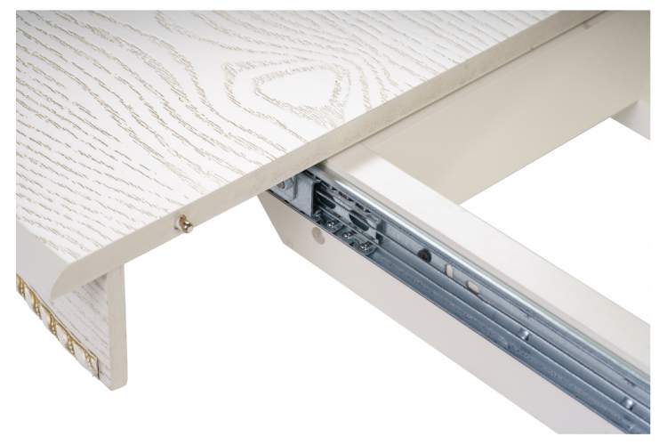 Стол деревянный Павия 100 крем / золотая патина-7