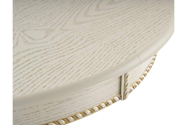 Стол деревянный Павия 100 крем / золотая патина-8