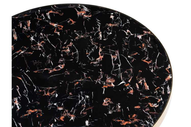 Стол деревянный Selina 80х72 black / gold-3