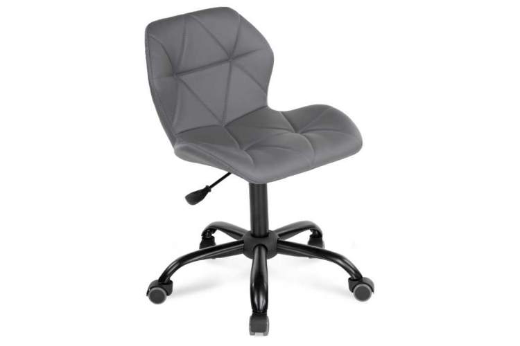 Офисное кресло Вальд экокожа серое-5