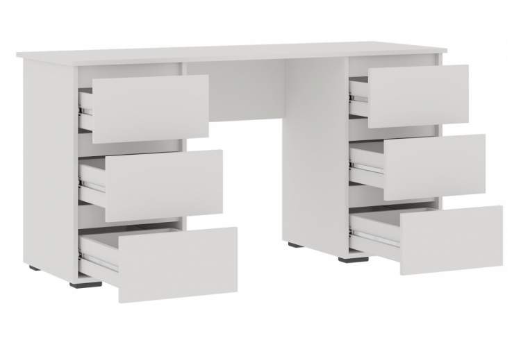 Компьютерный стол Элла ПС 02 белый / белый-1
