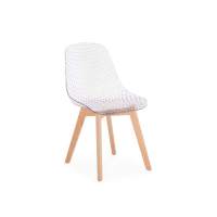 Пластиковый стул Vart clear / wood Пластиковый стул Vart clear / wood