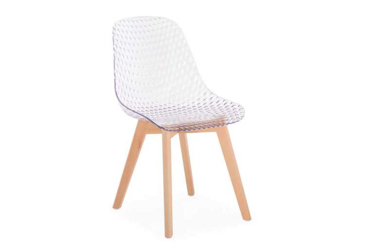 Пластиковый стул Vart clear / wood