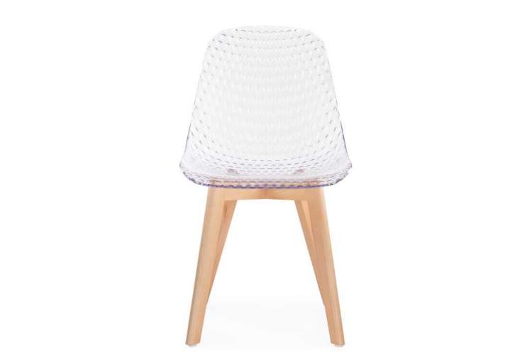Пластиковый стул Vart clear / wood-1