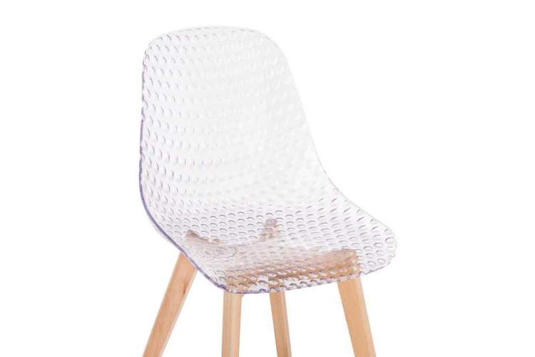 Пластиковый стул Vart clear / wood-4