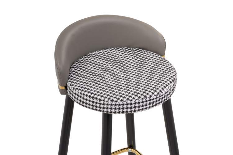 Барный стул Kardial gray / black-5