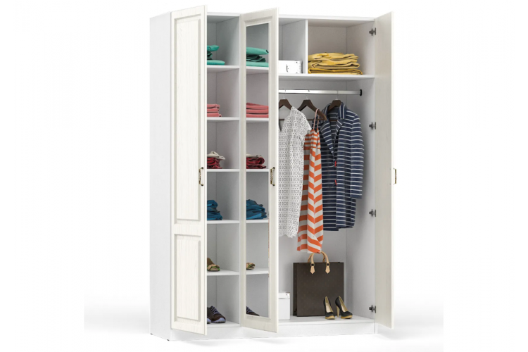 Шкаф Ливерпуль белый / ясень ваниль-1