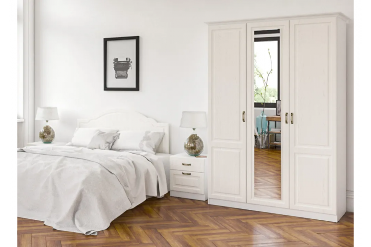 Шкаф Ливерпуль белый / ясень ваниль-5