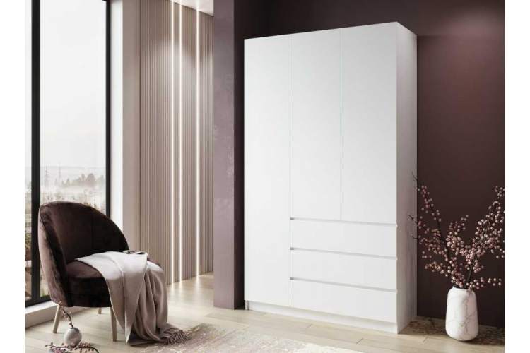 Шкаф Мадера ШМ 1200 лдсп белый-2