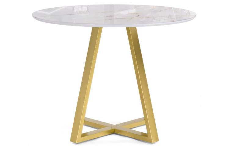 Стол стеклянный Норфолк 100 золото-2