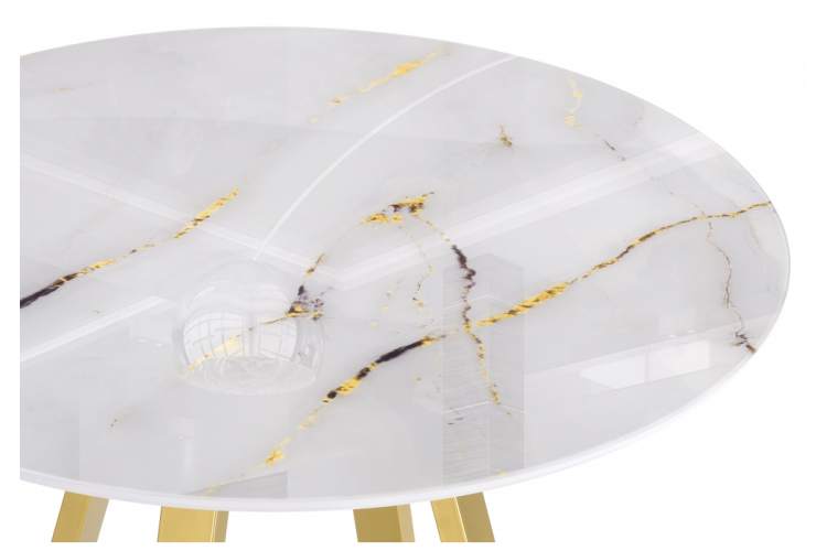 Стол стеклянный Норфолк 100 золото-3