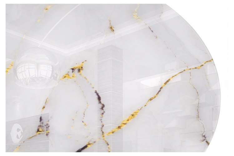 Стол стеклянный Норфолк 100 золото-4