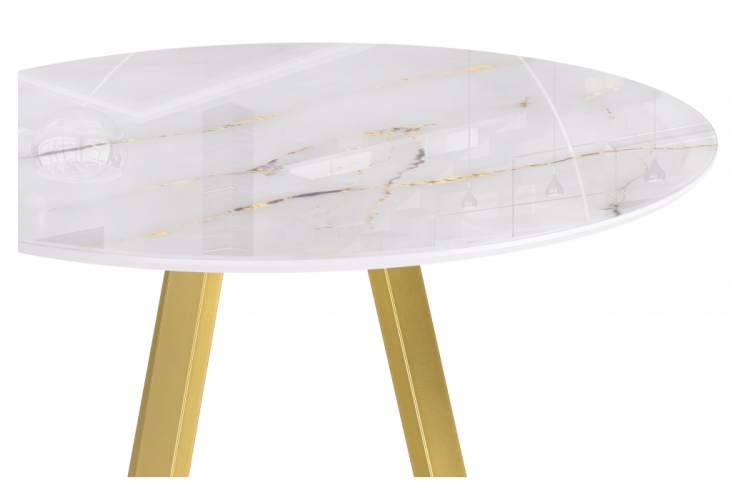 Стол стеклянный Норфолк 100 золото-5