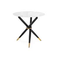 Стол стеклянный Rock 100х75 white / black Стол стеклянный Rock 100х75 white / black