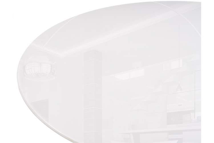 Стол стеклянный Rock 100х75 white / black-3