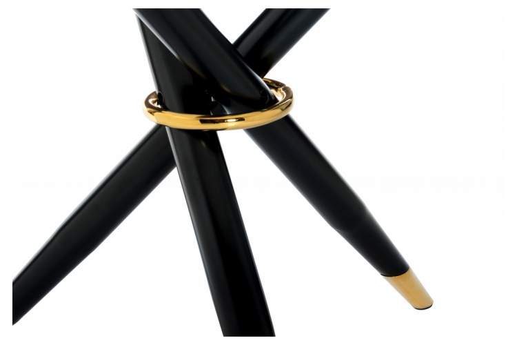 Стол стеклянный Rock 100х75 white / black-4