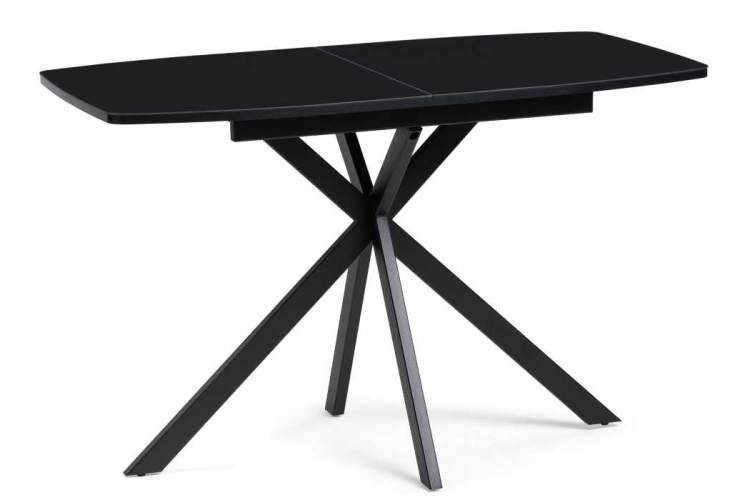 Стол стеклянный Тамаса 120(150)х70х76 черный