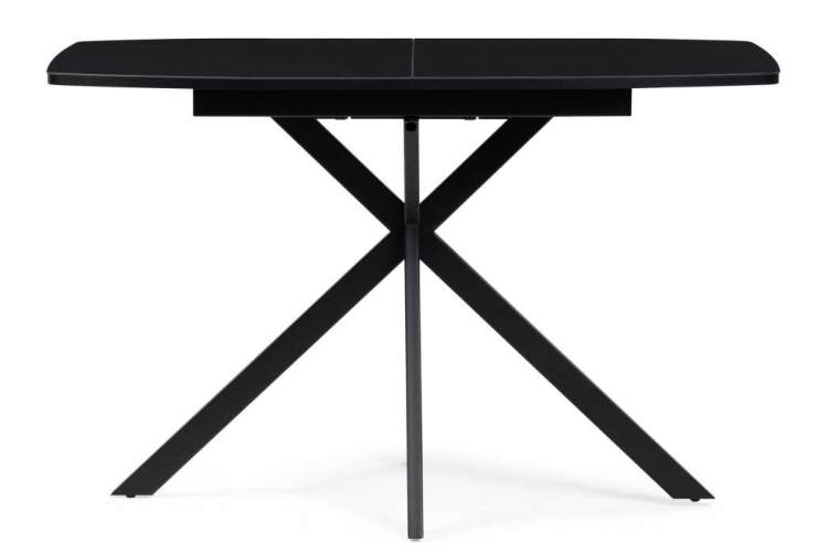 Стол стеклянный Тамаса 120(150)х70х76 черный-1