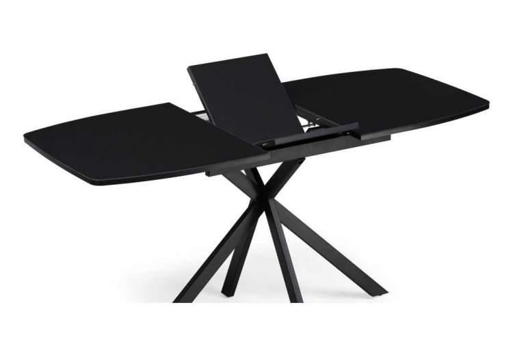 Стол стеклянный Тамаса 120(150)х70х76 черный-5