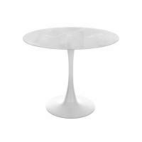 Стол стеклянный Tulip 90 super white glass
