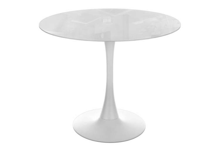Стол стеклянный Tulip 90 super white glass